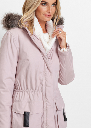 Модная длинная куртка-парка Модная длинная куртка-парка