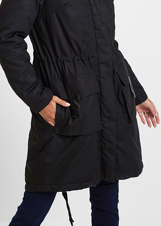 Модная длинная куртка-парка Модная длинная куртка-парка