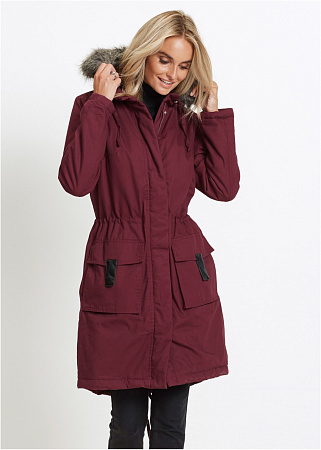 Модная длинная куртка-парка Модная длинная куртка-парка