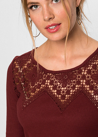 Футболка с кружевом Футболка с кружевом