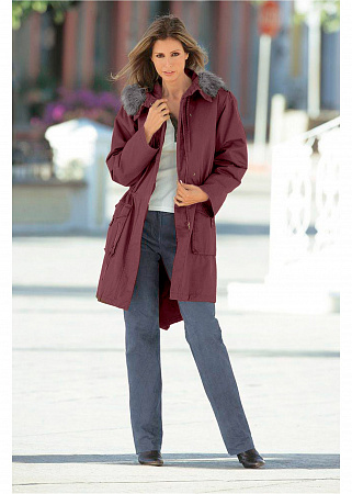 Модная длинная куртка-парка Модная длинная куртка-парка