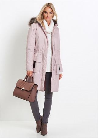 Модная длинная куртка-парка Модная длинная куртка-парка