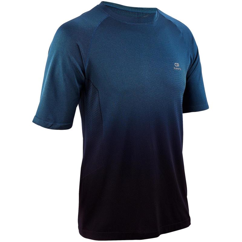 Футболка мужская Kiprun Cotton Cloud Blue Jay Basics