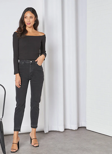 Джинсы с высокой талией Джинсы с высокой талией